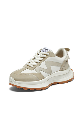 【达播】millies/妙丽秋季牛皮时尚百搭女休闲板鞋18358CM3