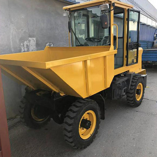 中旺倒四轮翻斗车自动卸料工程翻斗车工程前卸式运输车