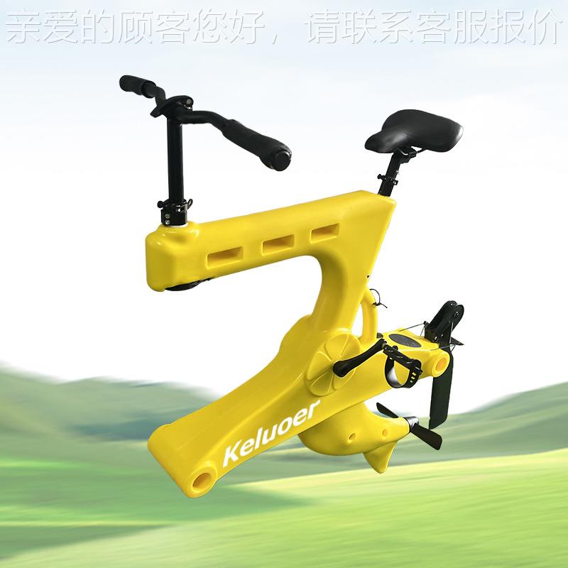 充气式水上自行车新游景区人86360玩具单人双水上款脚旅踏车车架