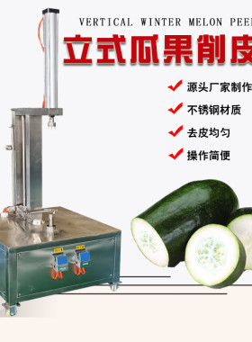 瓜果削皮机SXP300型双头冬瓜削皮机现货供应南瓜哈密瓜去皮设备