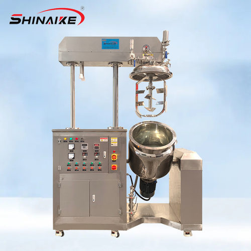 广州直供化妆品乳化设备液压升降真空均质乳化锅SNK-A100