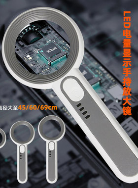 电子放大镜2000倍60倍高清特大正品老人用电子维修专用led灯阅读