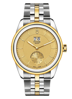 帝舵TUDOR瑞士手表骏珏双位日历型42mm自动机械背透男士腕表57103