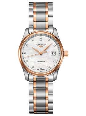 Longines瑞士浪琴名匠钻石刻度贝母女士机械手表L2.257.5.89.7