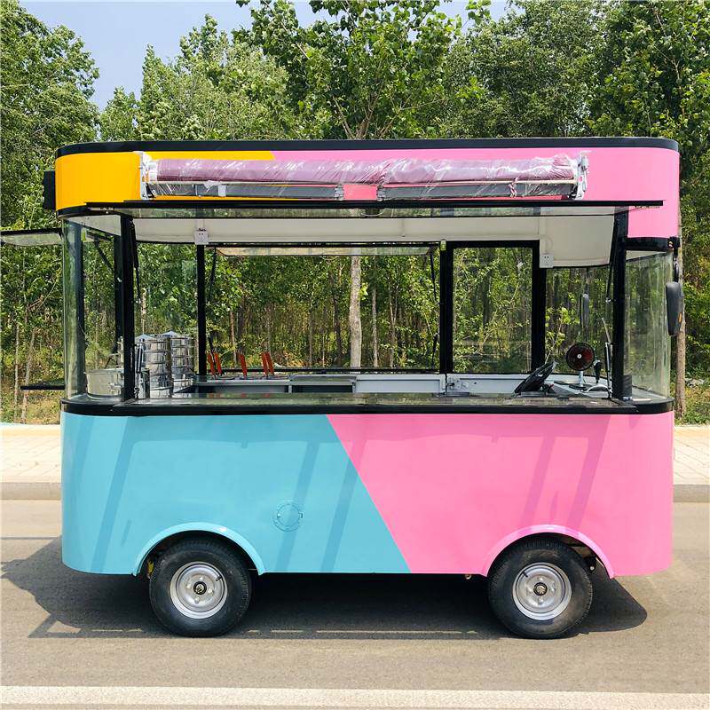 盛德小吃车多功能餐车电动四轮房车移动快早餐推车流动地摊摆摊车