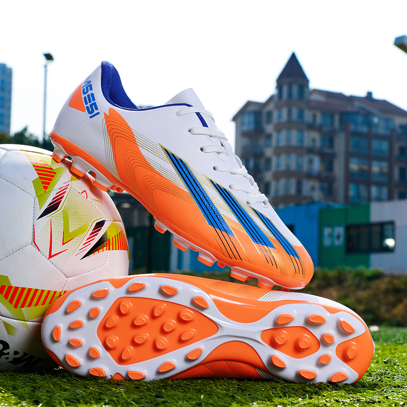 梅西猎鹰新款长钉MG短钉足球鞋男女学生青年TF儿童训练防滑比赛鞋