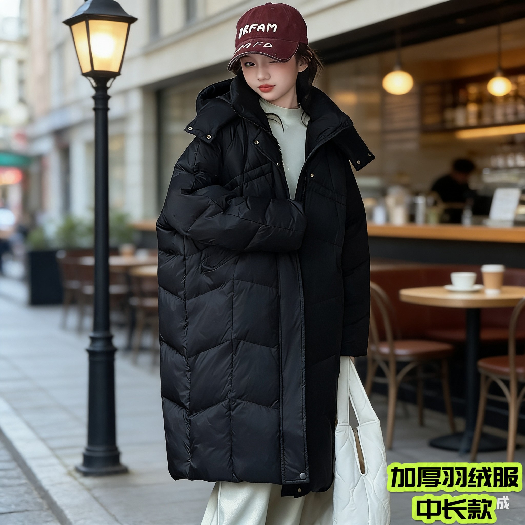 女童羽绒服2026冬季新款儿童白鸭绒女孩加厚长款面包服连帽外套潮,童装/婴儿装/亲子装,羽绒服,淘宝优惠券,粉丝福利购,淘宝优惠卷