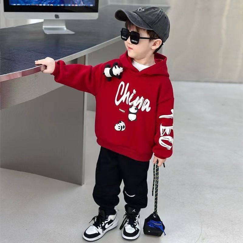 小黄鸭儿童春秋套装2026新款男童休闲熊猫长袖炸街卫衣卫裤两件套,童装/婴儿装/亲子装,裤子,淘宝优惠券,粉丝福利购,淘宝优惠卷