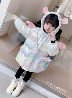 小黄鸭布咚加厚羽绒服儿童