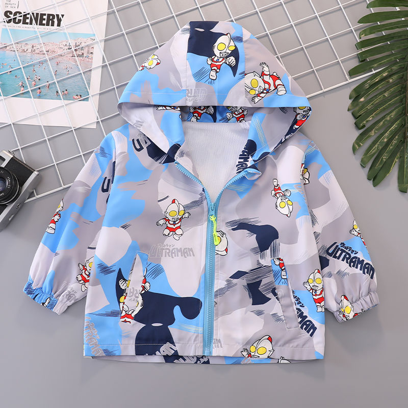 奥特曼春秋男童外套中小童风衣潮