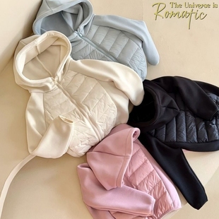 秋冬季新款男女儿童小孩连帽羽绒服外套中大童卫衣保暖上短款保暖