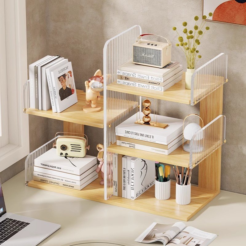 书桌收纳置物架家用客厅收纳神器宿舍儿童简易书架办公桌上小书柜