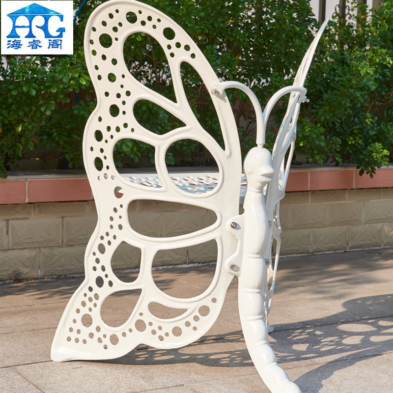 户外桌椅组合庭院花园家具室外休闲白色桌椅圆桌铁艺铸铝餐桌茶几