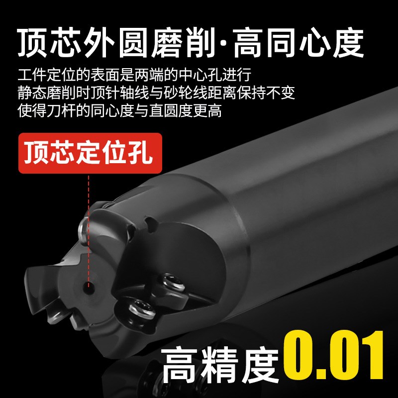 TRS铣刀杆圆鼻RPMT/RDMW数控铣刀飞刀刀杆R2.5 R3 R3.5 R4 R5 R6