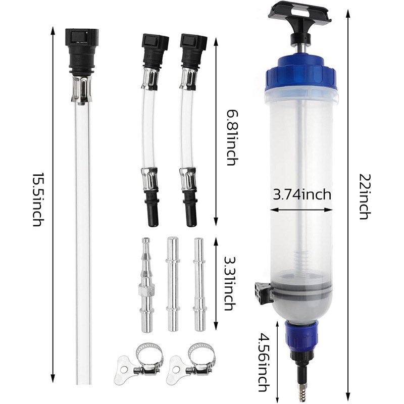 1.5L换油器 针筒式吸住两用换油工具抽油加注器抽水器换机油刹车