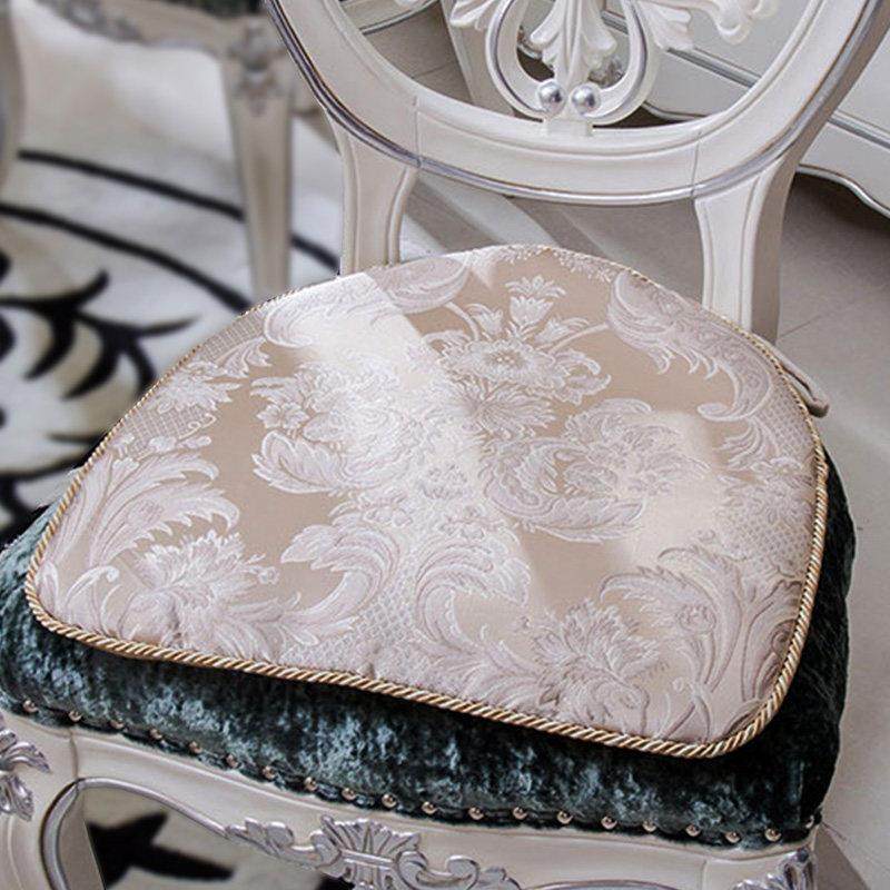 欧式餐椅垫椅垫坐垫子四季防滑简约现代布艺餐桌椅子垫子凳子座垫