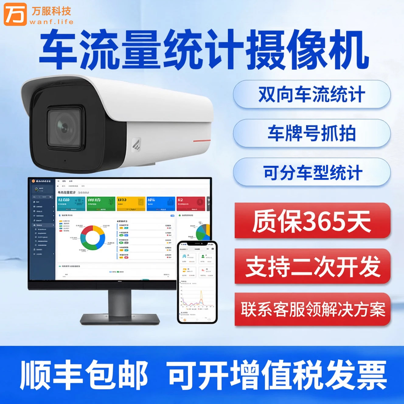 景区加油站车流量统计土石方车辆计数器车型车牌识别一体机摄像头