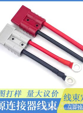 批量线束加工专拍适配安德森公母插头50A80A120A175A350A带线