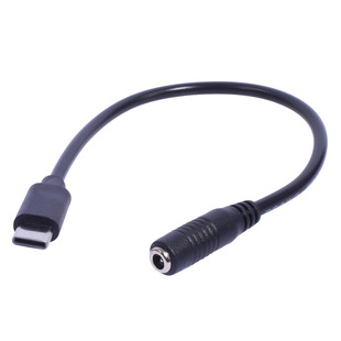 DC3.5x1.35母转Type-C公充电转接线35135母转USB-C电源连接线20cm