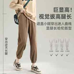 孕妇裤子春秋款外穿小个子运动卫裤孕早中晚期束脚春装打底孕妇装