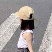 假发帽子一体儿童 潮流修脸百搭鸭舌帽波波头齐肩短发 女短发时尚