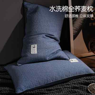 全纯荞麦皮壳枕头枕芯助睡眠护颈椎专用成人男一对硬整宿舍学生冬