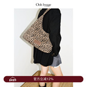 Oohhygge.Tri Fauve Bag豹纹三角包通勤hobo包休闲手提单肩包