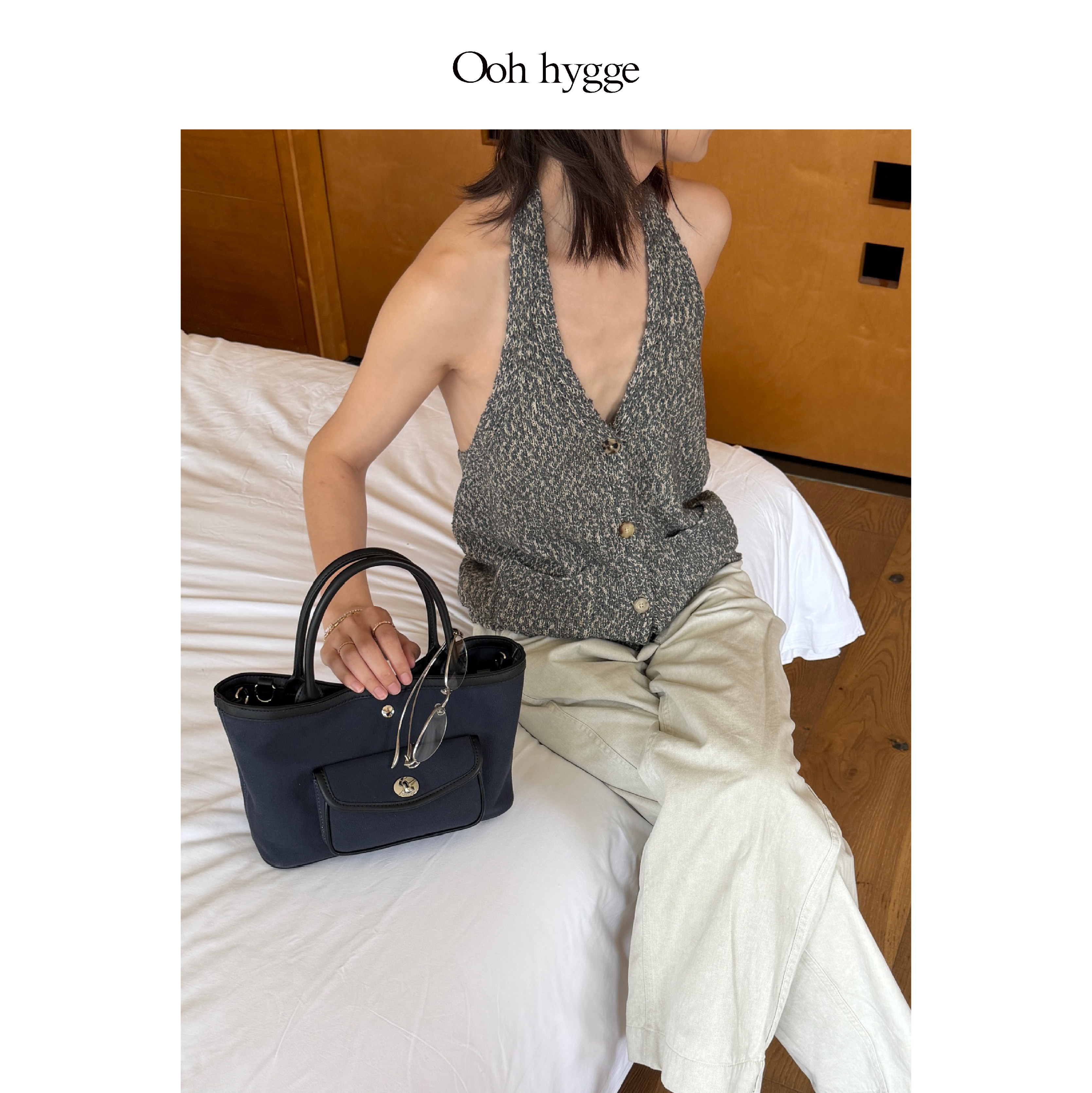 Oohhygge口袋系列托特包夏季新款mini单肩时尚简约可斜挎通勤女包