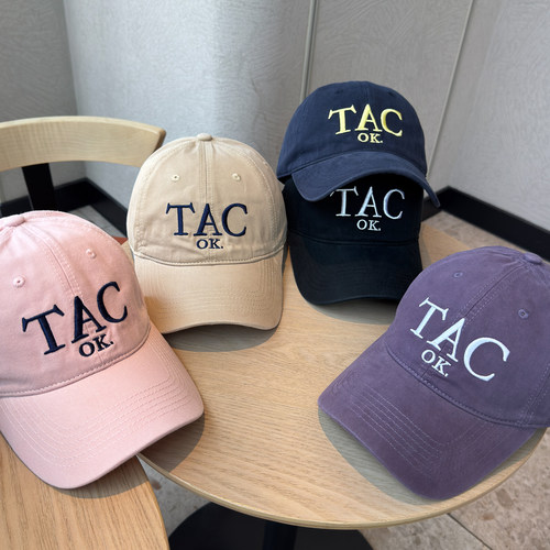 TH新款软顶大字母TAC刺绣棒球帽