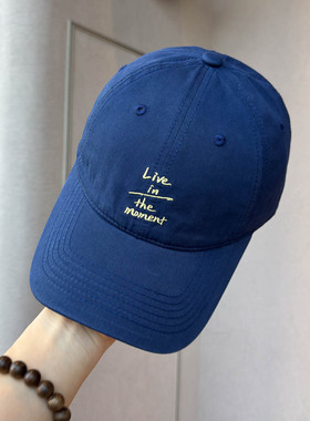 韩版TH家简约小字母刺绣棒球帽男女软顶弯檐显脸小百搭遮阳鸭舌帽