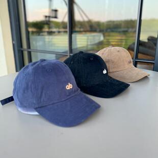 韩版百搭水洗ab字母潮牌秋款情侣街头棒球帽户外休闲运动鸭舌帽子