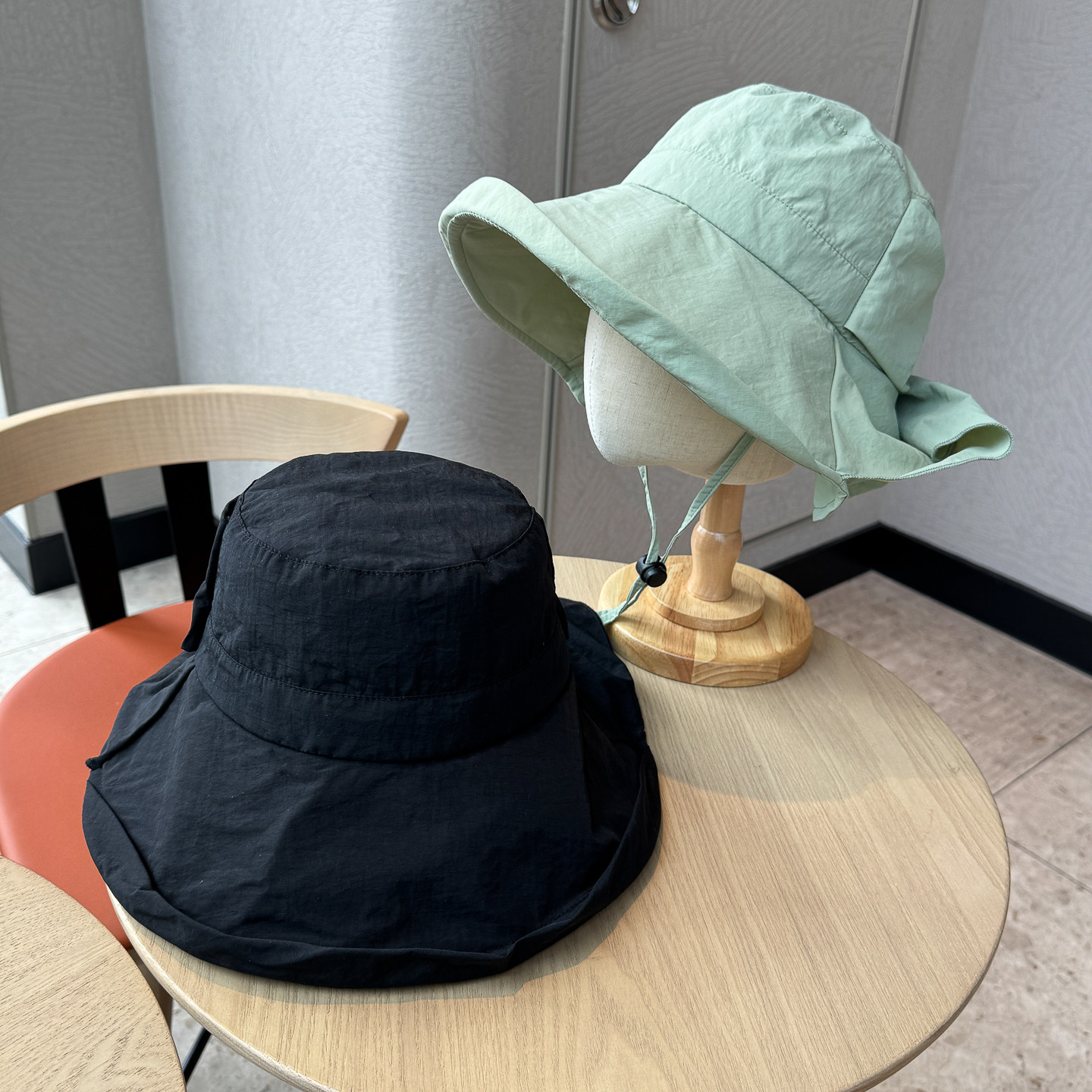 春夏轻薄大帽檐遮脸护脖渔夫帽女