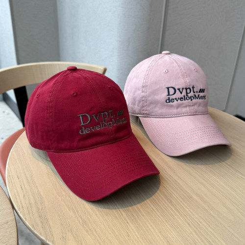 25韩国博主款Dvpt时尚刺绣棒球帽