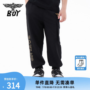运动长裤 BOY童装 儿童潮牌休闲裤 25春夏新款 男女童 薄款