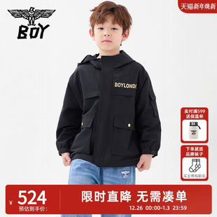 连帽工装 儿童潮牌上衣潮酷时尚 外套男女童中大童 25春秋季 BOY童装