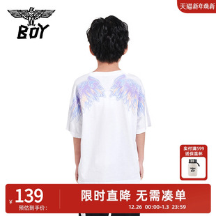 针织短袖 夏季 BOY童装 宽松翅膀舒适柔软T恤男女童 SALE