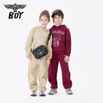 【SALE】BOY童装25春秋季潮牌运动休闲长裤中大童男女