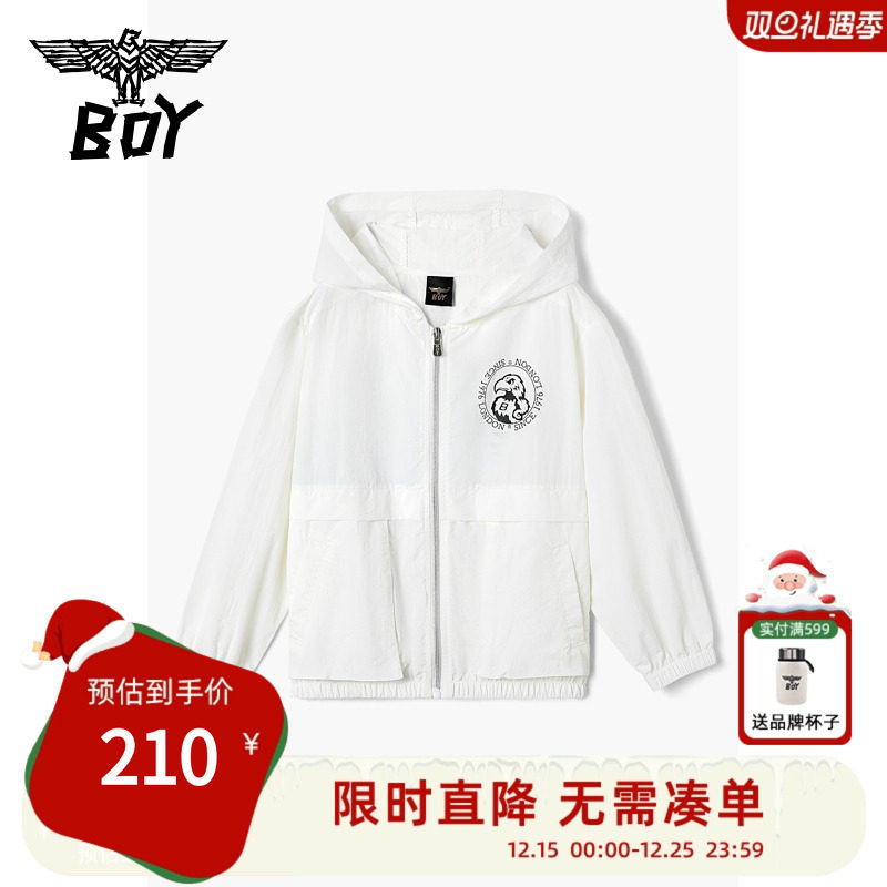 BOY童装潮流经典印花春季宽松外套男女童夹克时尚外搭