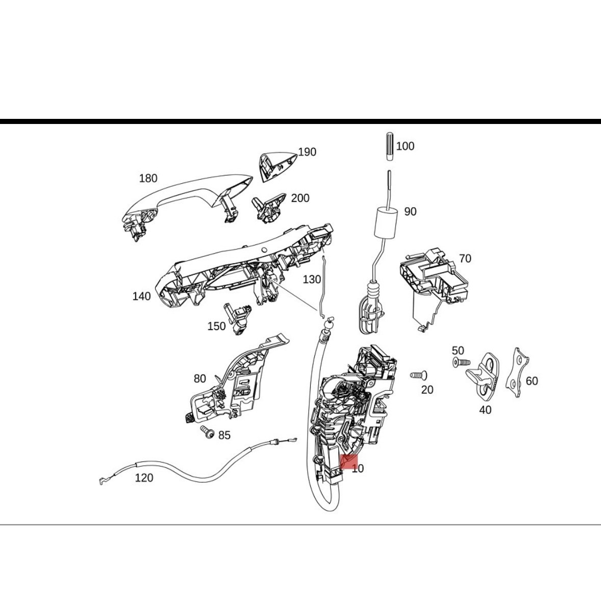 适用奔驰门拉手 饰板 车门 开关  按钮 内饰板配件定制 配件定货