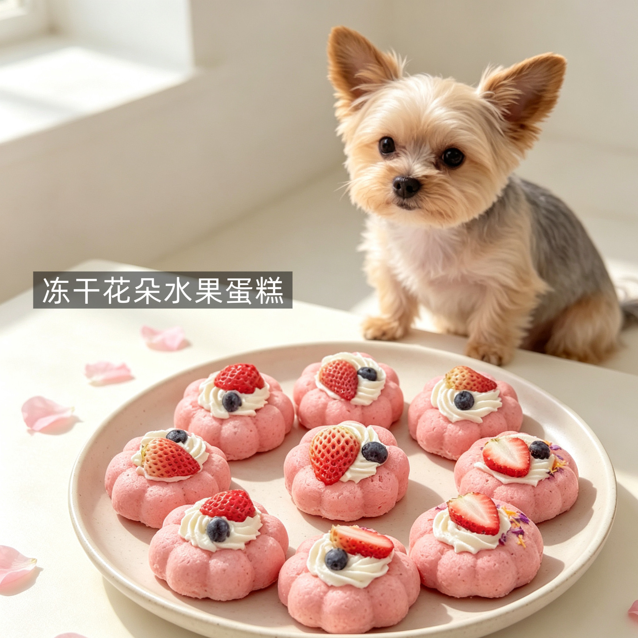 冻干鸡肉草莓蓝莓猫狗蛋糕