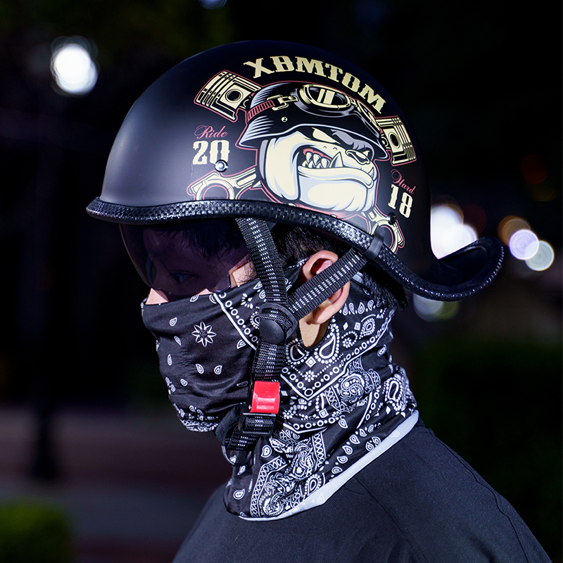 3C夏季半盔男女电动摩托车头盔