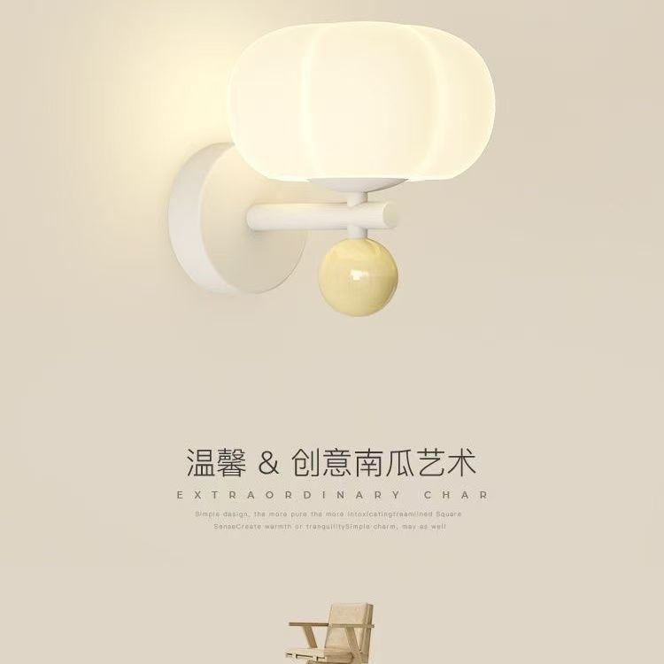 特别的壁灯床头奶油风5-10m2北欧花形LED明装壁灯简约客厅卧室书图片