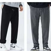 XL裤 长103 加绒加厚弹力直筒休闲裤 ZLG26087S 玉米专享 男士