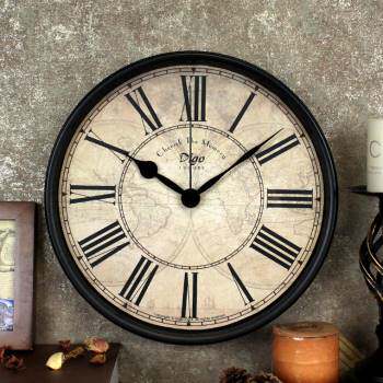 表客厅电视柜钟表大号摆放座钟家用摆件桌面台式时钟美式复古摆钟