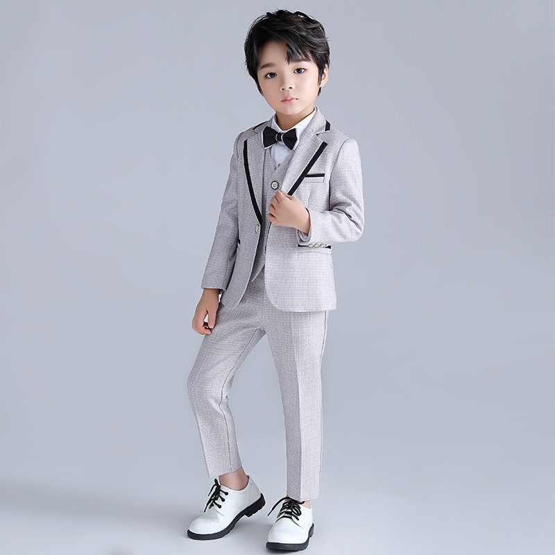 幼儿童小西装春秋新款帅气韩版男童西服套装中大童花童演出婚礼服