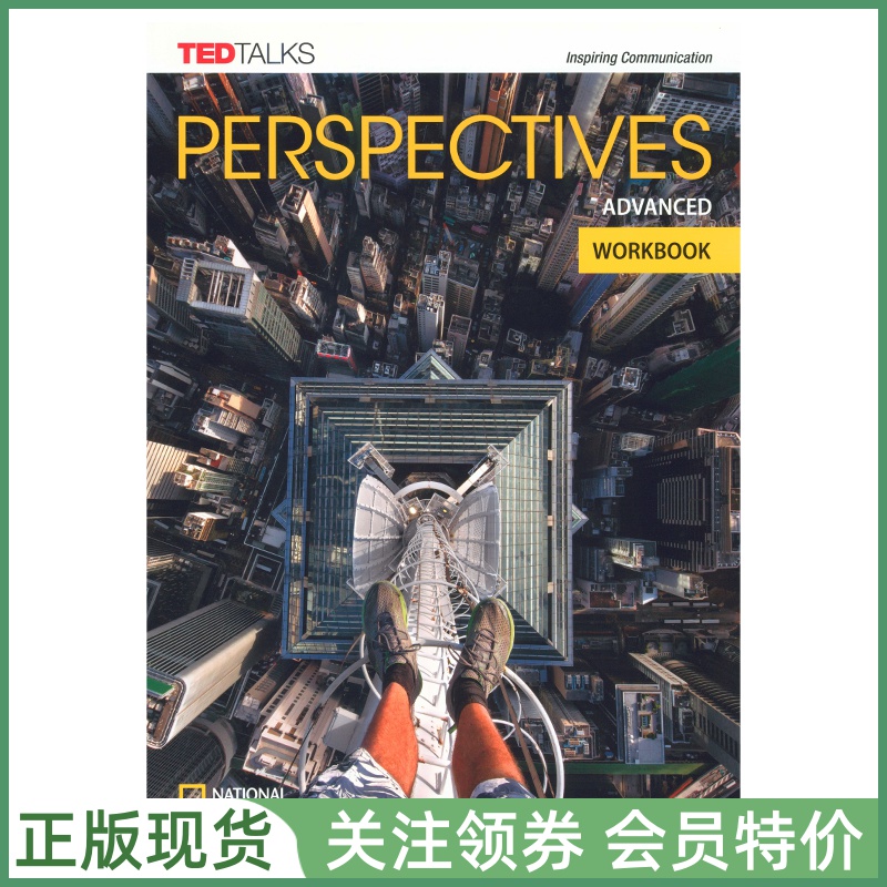 新版国家地理中学英语教材 Perspectives British Advanced Workbook with Audio CD 四级练习册带光盘 英音版NGL