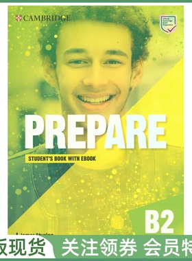 剑桥证书考试备考教材 Prepare B2 Level 7 Student's Book with Ebook Second Edition 七级学生用书带电子书资源 cambridge