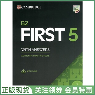 剑桥证书考试真题集 Cambridge Practice Tests First 5 with Audio and Resouce Bank FCE成人标准版五册带答案