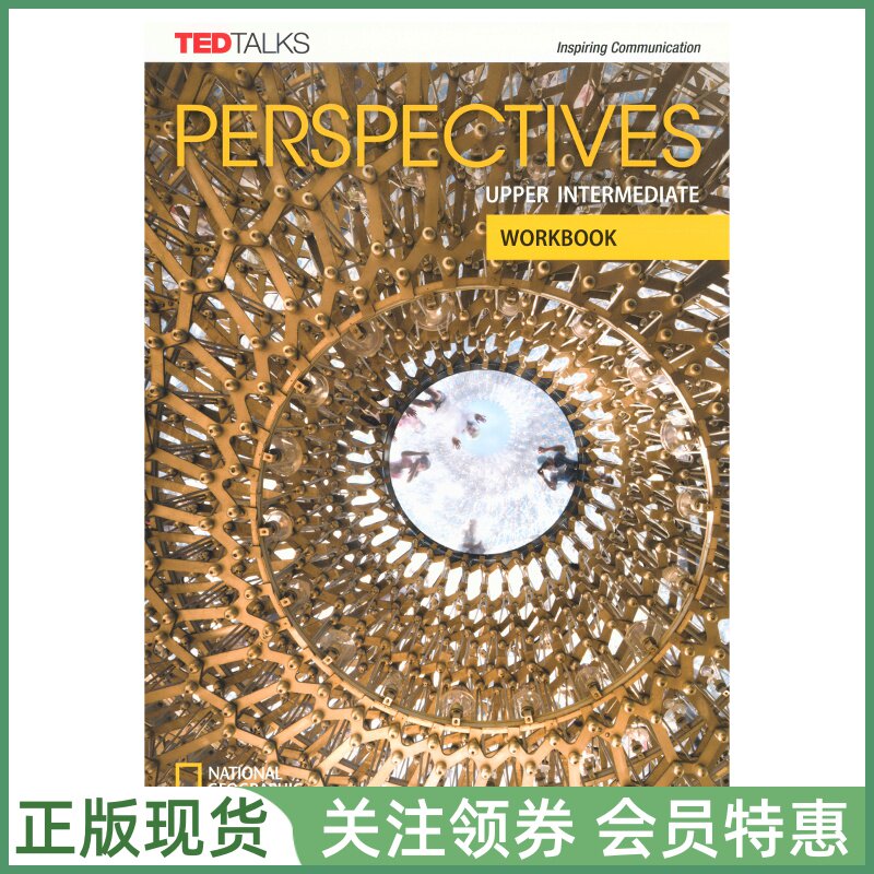 新版国家地理中学英语教材 Perspectives British Upper Intermediate Workbook with Audio CD 三级练习册带光盘 英音版NGL