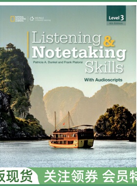 国家地理学习听力与速记技能训练教材 Listening & Notetaking Skills with Audioscripts Level 3 三级学生用书 带录音原文 ngl